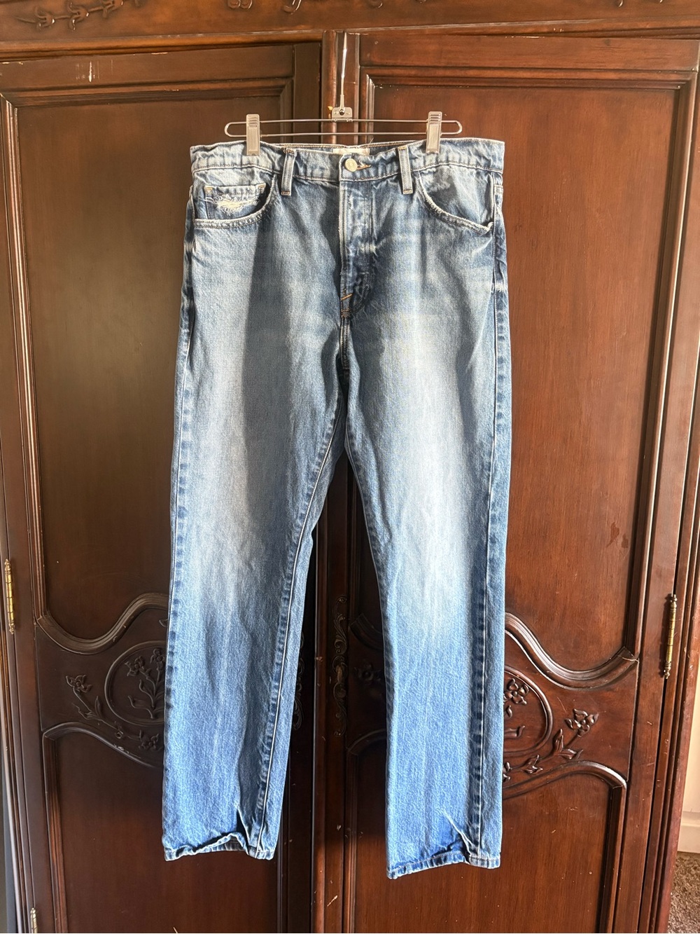 Frame Jeans Le Slouch size 27 Medium Wash Button Fly 100% Cotton